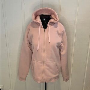 NWOT Jackson Hole Cozy Pink Fleece lined Hoodie | Size Large